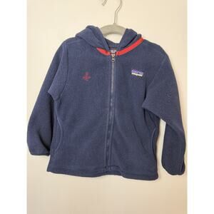 Patagonia Synchilla Fleece Zip Up Jacket Navy Blue Toddler Sz 3T
